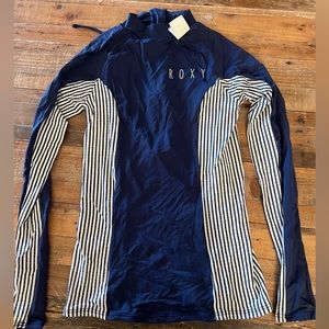 Roxy Long Sleeve Blue Rashguard S